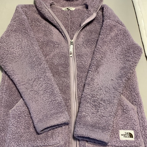 Girls North Face Fleece jacket size L 14/16 - Picture 3 of 6